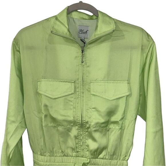 Plush Revolve Green Romper(Size XS) - Picture 4 of 8